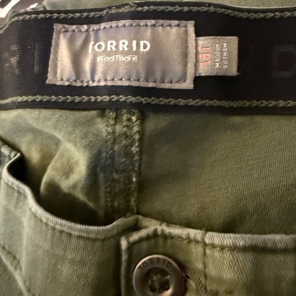 Olive Green Utility Pants - Picture 4 of 4